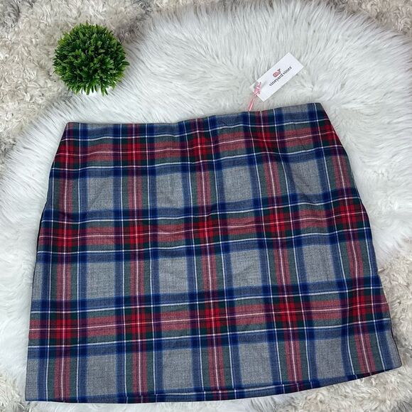 Vineyard Vines Red and Blue Plaid Mini Skirt - Picture 4 of 12